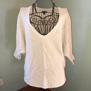 Express Knit Deep V Sweater - Size L